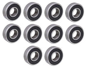 DURAFORCE (10 Each) 698-2RS, 698LU, R1980-2RS Sealed Radial Ball Bearing 8X19X6 SpinCo