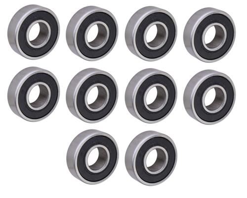 DURAFORCE (10 Each) 698-2RS, 698LU, R1980-2RS Sealed Radial Ball Bearing 8X19X6 SpinCo