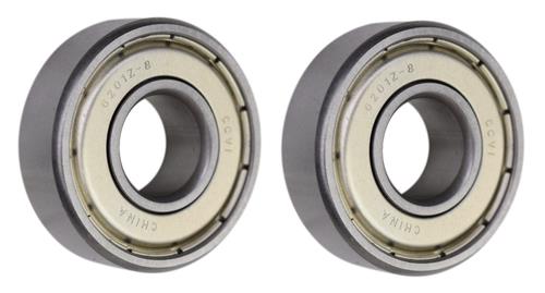 DURAFORCE (2 Each) 6201-ZZ-1/2, 6201-2Z8, 201SS8 Shielded Radial Ball Bearing 0.5"X32X10