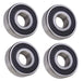 DURAFORCE (4 Each) 1615-2RS Sealed Radial Ball Bearing 7/16 ID X 1-1/8 OD X 3/8 Wide