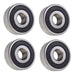 DURAFORCE (4 Each) 1614-2RS Sealed Radial Ball Bearing 3/8 ID X 1-1/8 OD X 3/8 Wide