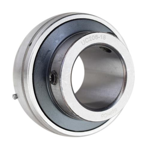 DURAFORCE 1-1/8" Set Screw Locking Insert Bearing UC206-18 INS-SC-102 GY1102KRRB VS-218