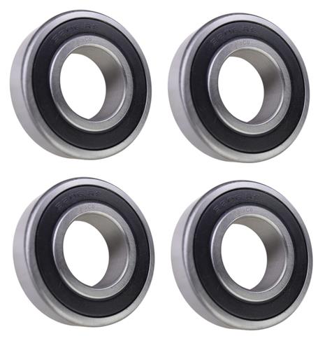 DURAFORCE (4 Each) 6206-2RS, 6206LLU, 206PP Sealed Radial Ball Bearing 30X62X16 SpinCo