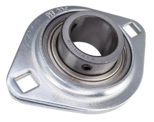 DURAFORCE 1-1/8 Pressed Steel Two Bolt Flange Bearing SBSFL206-18, SBPFL206-18