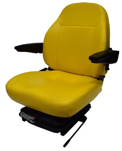 DURAFORCE Yellow Zero Turn Mower Suspension Seat Armrests John Deere Cub Cadet Hustler