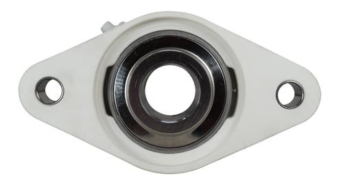 DURAFORCE 1-7/16" Stainless Steel Plastic Two Bolt Flange Bearing MUNCFL207-23 YCJT-1-7/16