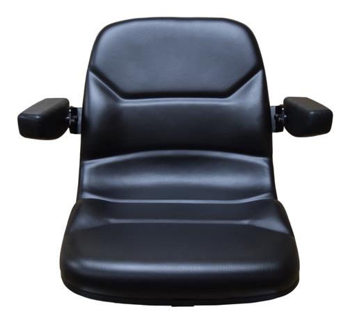 DURAFORCE Walker Mower Seat With Armrests Zero Turn High Back Black AGCO Cub Cadet