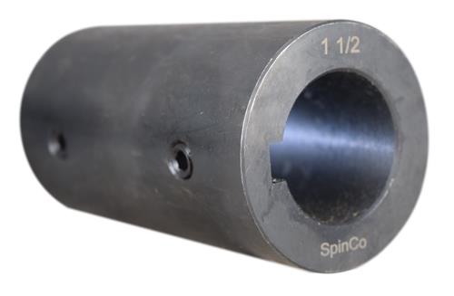 DURAFORCE 1-1/2" Solid Shaft Coupler w/ Keyway and Set Screws