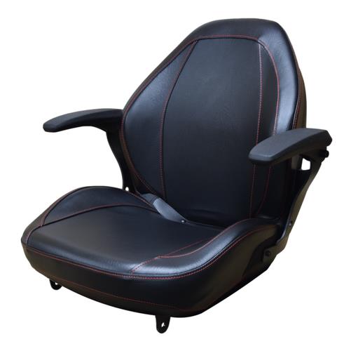 DURAFORCE Ford New Holland TC Boomer Workmaster Tractor Seat 87385235 with Armrests Black