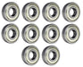 DURAFORCE (10 Pack) 6305-ZZ, 6305-2Z, 305SS Shielded Radial Ball Bearing 25X62X17 SpinCo