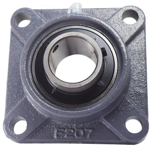 DURAFORCE 1-7/16" Four Bolt Flange Bearing Set Screws F4B-SC-107, UCF207-23 SpinCo