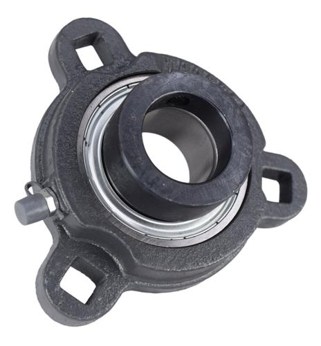 DURAFORCE 1-1/8" Three Bolt Flange Bearing W/ Lock Collar SATRD206-18G, VF3E-118, VF3E-118