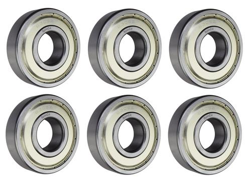 DURAFORCE (6 Pack) 6305-ZZ, 6305-2Z, 305SS Shielded Radial Ball Bearing 25X62X17 SpinCo