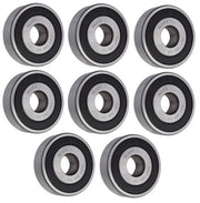DURAFORCE (8 Each) 6203-2RS-1/2, 6203LLU8, 203PP8 Sealed Radial Ball Bearing 0.5"X40X12