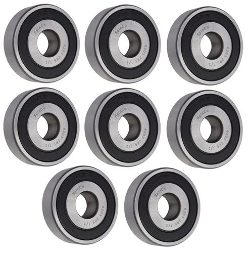 DURAFORCE (8 Each) 6203-2RS-1/2, 6203LLU8, 203PP8 Sealed Radial Ball Bearing 0.5"X40X12