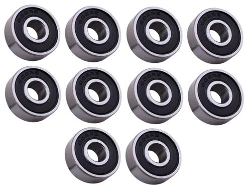 DURAFORCE (10 Each) 606-2RS, 606LU, R1760-2RS Sealed Radial Ball Bearing 6X17X6 SpinCo