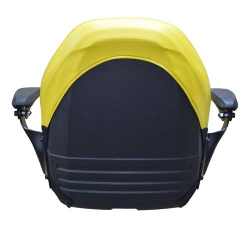 DURAFORCE John Deere Lawn Mower Seat w/ Armrests Yellow LX255 LX266 LX277 LX279 LX280