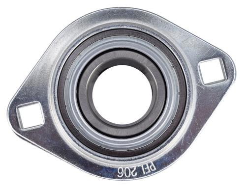 DURAFORCE 1-1/4" Pressed Steel Two Bolt Flange Bearing SBSFL206-20, SBPFL206-20