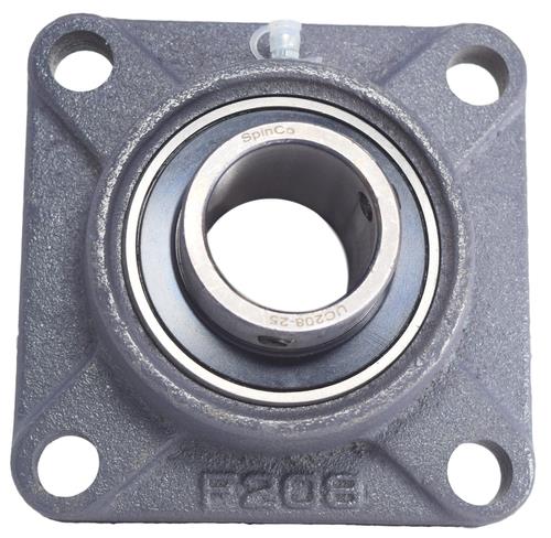 DURAFORCE 1-9/16" Four Bolt Flange Bearing Set Screws F4B-SC-109 UCF208-25 SpinCo