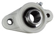 DURAFORCE 1" Stainless Steel Plastic Two Bolt Flange Bearing MUNCFL205-16, YCJT-1-PT