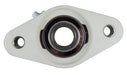 DURAFORCE 1" Stainless Steel Plastic Two Bolt Flange Bearing MUNCFL205-16, YCJT-1-PT
