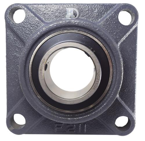 DURAFORCE 2-3/16" Four Bolt Flange Bearing Set Screws F4B-SC-203, UCF211-35 SpinCo