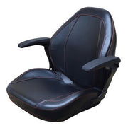 DURAFORCE High Back Lawn Mower Seat w/ Armrests Black Kubota, Scag, Toro, Workman
