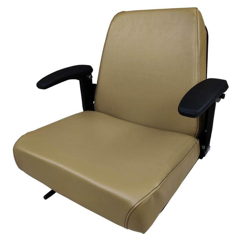 DURAFORCE Brown Zero Turn Lawn Mower Seat Armrests Slides SCAG Ariens