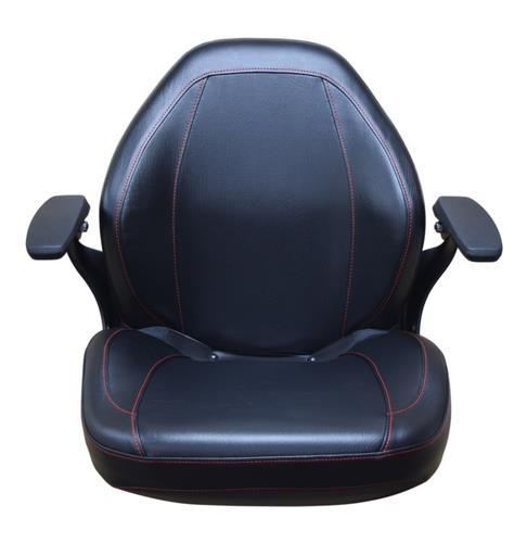 DURAFORCE High Back Lawn Mower Seat w/ Armrests Black Cub Cadet, Dixie Chopper, Dixon