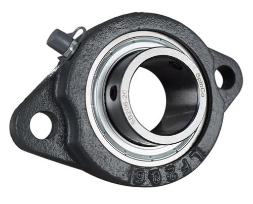 DURAFORCE 1-1/4" Light Duty Two Bolt Flange Bearing BLF206-20G, SBLF206-20G, FHSLF206-20G