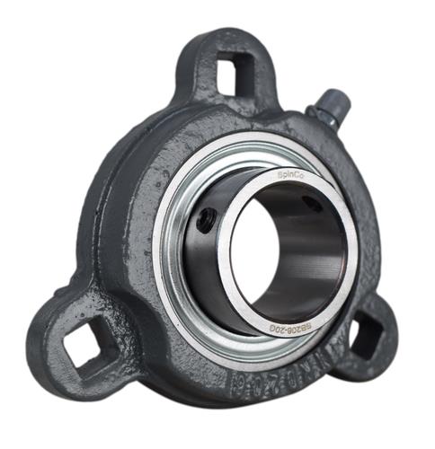 DURAFORCE 1-1/4" Three Bolt Flange Bearing SBTRD206-20G, FHSF3X206-20G, BTM206-20 SpinCo