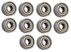 DURAFORCE (10 Each) R3-ZZ Shielded Radial Ball Bearing 3/16 ID X 1/2 OD X 0.196" Wide