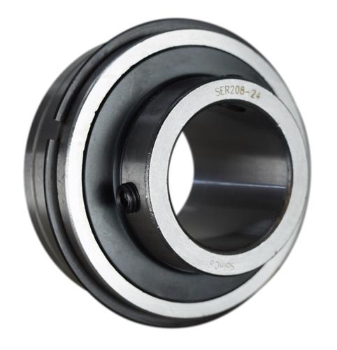 DURAFORCE 1-1/2" Insert Ball Bearing With Snap Ring SER208-24, ER-24, VER-224 SpinCo