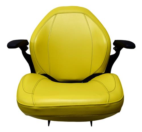 DURAFORCE John Deere Tractor Seat w/ Armrests Yellow 650 750 850 900HC 950 1050 CH16115