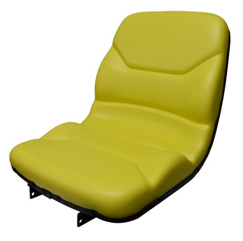 DURAFORCE John Deere Tractor Seat Yellow W/ Flip Hinge 650 750 850 900HC 950 1050 CH16115