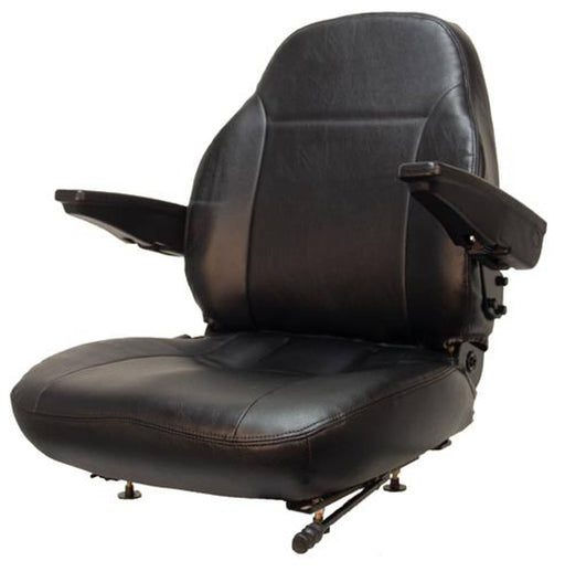 DURAFORCE Zero Turn Turf Lawn Mower Seat w/ Armrests John Deere Hustler Ect.