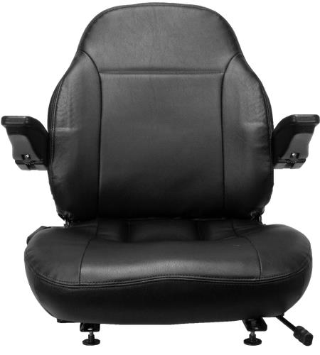 DURAFORCE Zero Turn Turf Lawn Mower Seat w/ Armrests John Deere Hustler Ect.