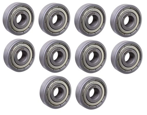 DURAFORCE (10 Each) 6200-ZZ, 6200-2Z, 200SS Shielded Radial Ball Bearing 10X30X9 SpinCo