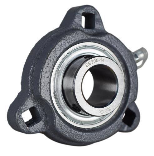 DURAFORCE 7/8" Three Bolt Flange Bearing SBTRD205-14G, FHSF3X205-14G, VF3S-114 SpinCo