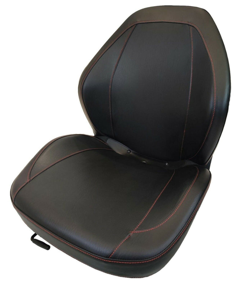 DURAFORCE Bobcat Skid Steer Black Seat with Slides 310 371 440 440B 443 443B 450 Ect.