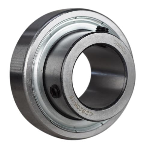 DURAFORCE 1-1/8" Insert Ball Bearing With Set Screws CSB206-18 FHSR206-18 YA102RR SLS-118