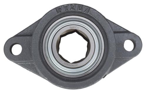 DURAFORCE 1-1/4" Hex Two Bolt Ductile Flange Bearing for Progressive Turf 213025 SpinCo