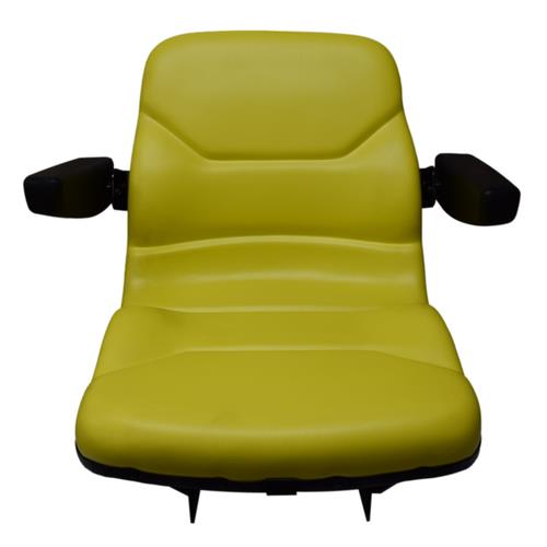 DURAFORCE John Deere Tractor Seat Yellow W/ Armrests 650 750 850 900HC 950 1050 CH16115