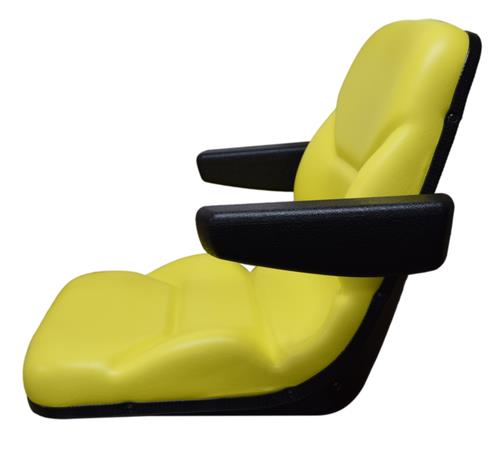 DURAFORCE John Deere Tractor Seat Yellow W/ Armrests 650 750 850 900HC 950 1050 CH16115
