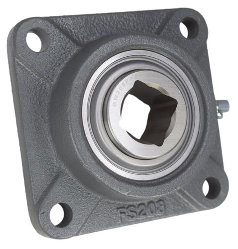 DURAFORCE 1-1/8" Square Flange Bearing for Brillion Packer Pulverizer 2J-417 SpinCo