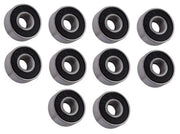 DURAFORCE (10 Each) R3-2RS Sealed Radial Ball Bearing 3/16 ID X 1/2 OD X 0.196" Wide