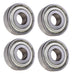 DURAFORCE (4 Each) 1621-ZZ Shielded Radial Ball Bearing 1/2 ID X 1-3/8 OD X 7/16 Wide
