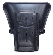 DURAFORCE Universal Replacement Tractor Seat with Slides and Suspension Black