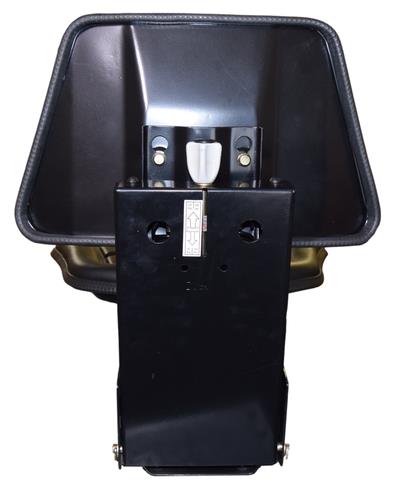 DURAFORCE Universal Replacement Tractor Seat with Slides and Suspension Black