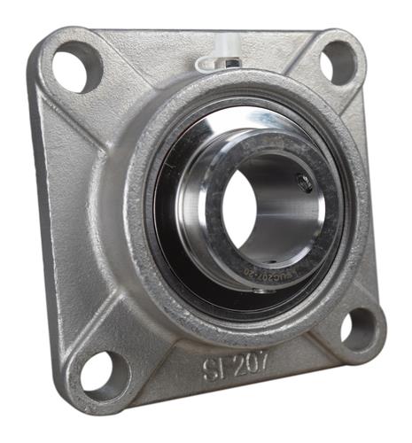 DURAFORCE 1-1/4" Stainless Four Bolt Flange Bearing SSUCF207-20, SUCSF207-20, CRFS-PN20